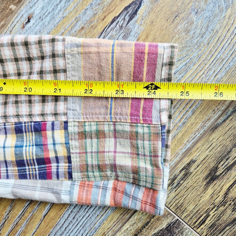 J.Crew Madras Patchwork Plaid 2 Button Schoolboy … - image 10